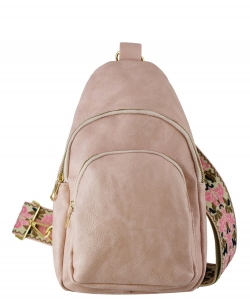 Fashion Guitar Strap Sling Bag Backpack AD768 BLUSH